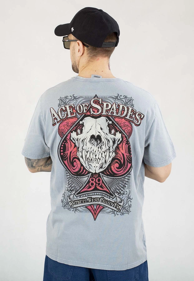 T-shirt Pit Bull Ace Of Spades II 190 light blue