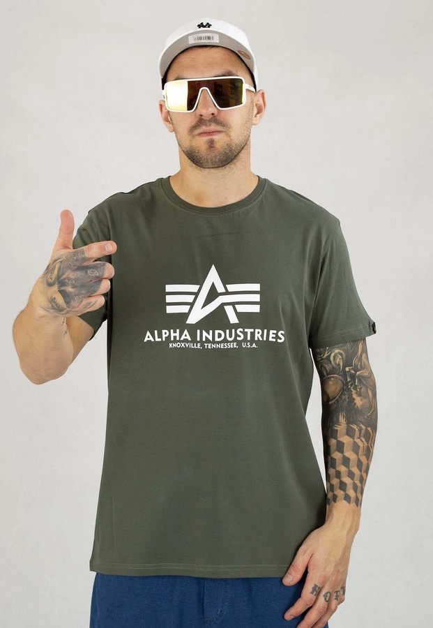 T-shirt Alpha Industries Basic 100501 oliwkowy 