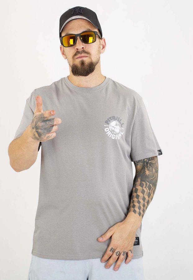 T-shirt Pit Bull Dog SD 170 grey