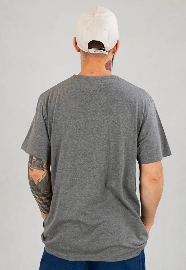 T-shirt Moro Sport Moro Nadruk ciemno szary