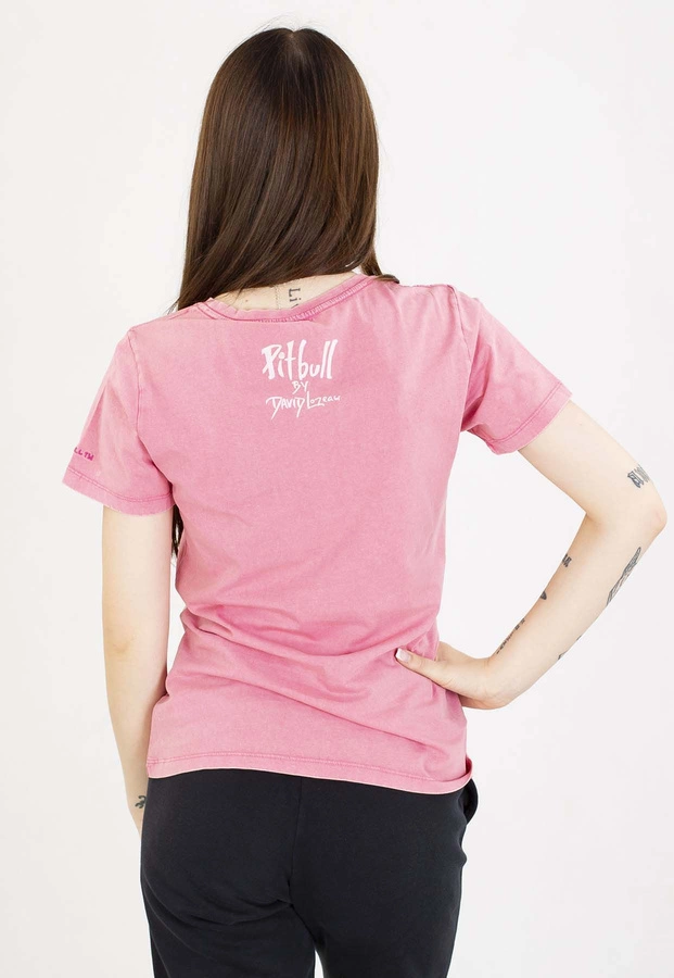 T-Shirt Pit Bull Doubletrouble 190 washed pink