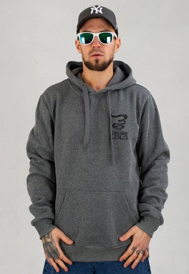 Bluza Grube Lolo Dymek Haft ciemno szaro czarna