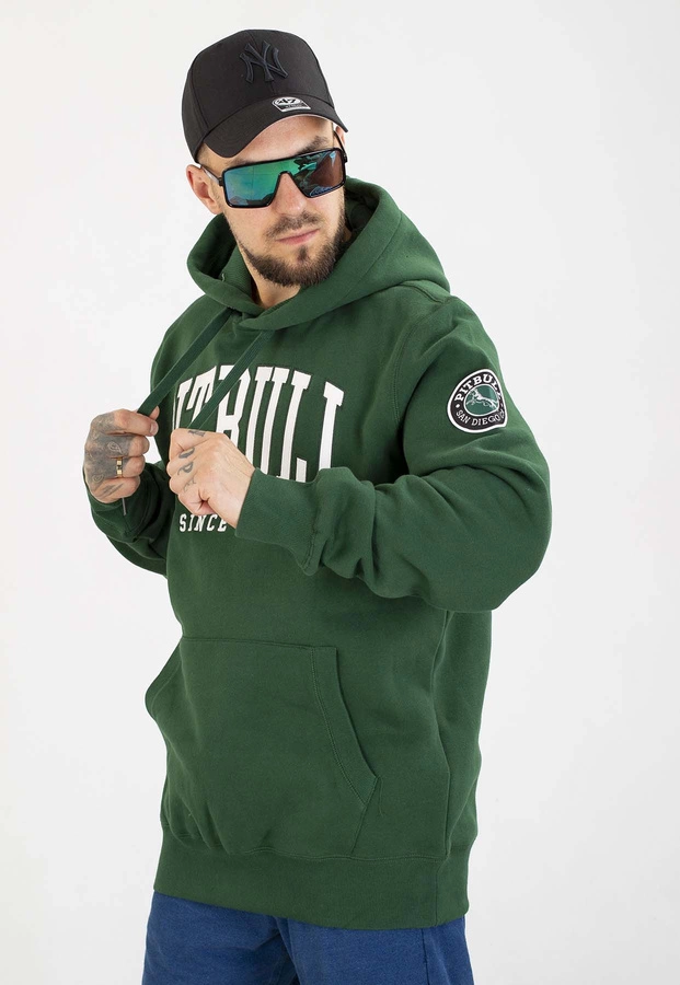 Bluza Pit Bull Z Kapturem Norton hunter green
