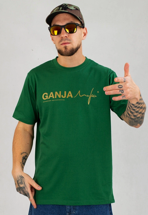 T-shirt Ganja Mafia Ganja-M zielony