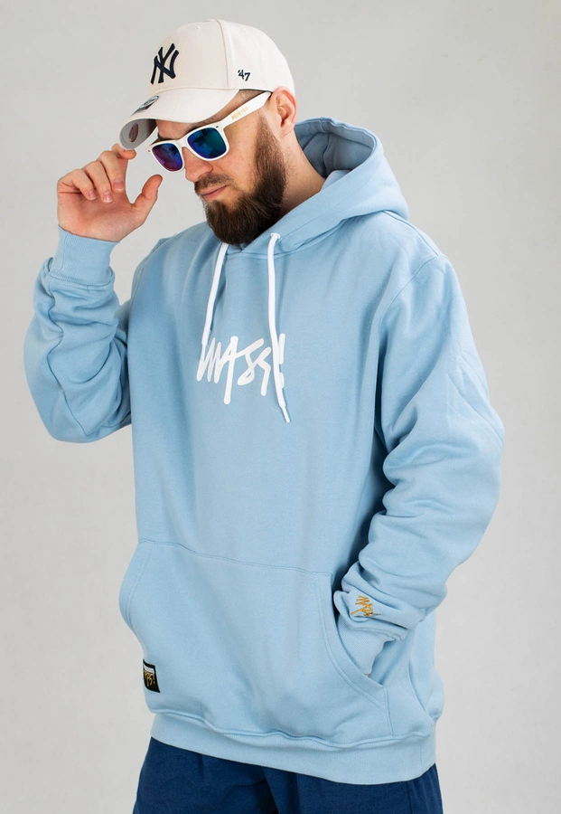 Bluza Mass Hoodie Signature Anniversary błękitna