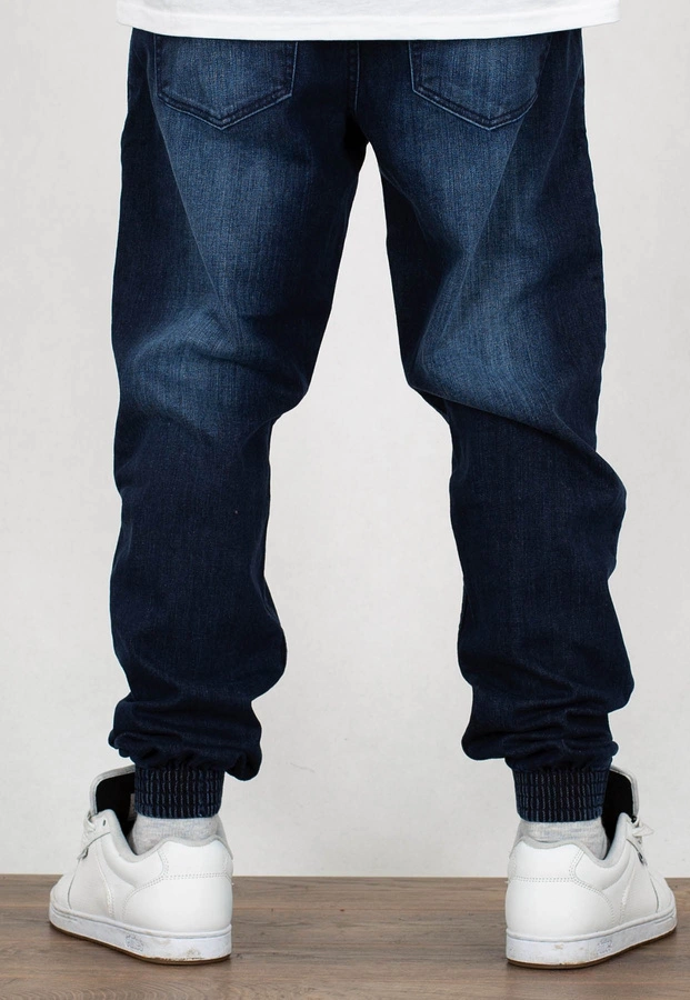 Spodnie SSG Jogger Premium Jeans Wycierane dark Przecierane