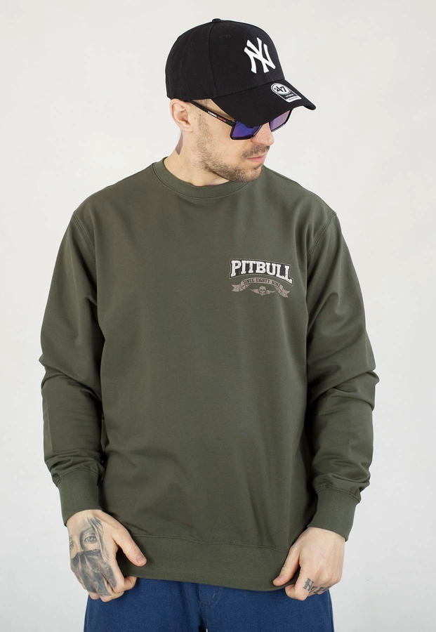 Bluza Pit Bull Bez Kaptura Troublemaker old green