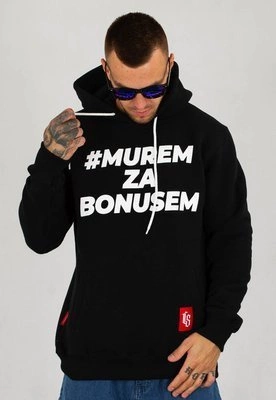 Bluza Ciemna Strefa Z Kapturem Murem Za Bonusem czarna