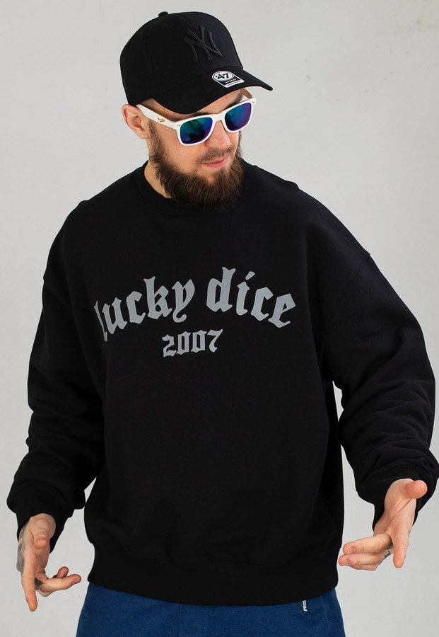 Bluza Lucky Dice Bent Logo czarna