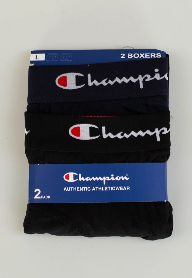 Bokserki Champion 2Pack U20002 granatowo czarne