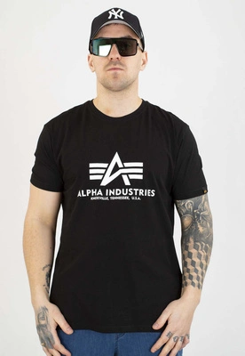 T-shirt Alpha Industries Basic T 2Pack 106524 czarny ciemno zielony