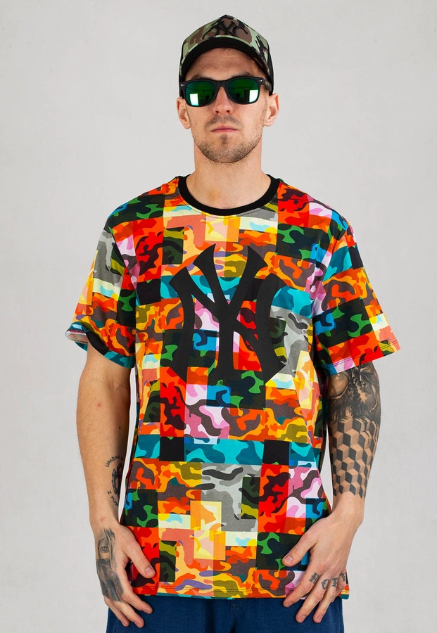 T-shirt 47 Brand MLB New York Yankees Psychedelic Camo ’47 Echo Tee (BB017TEMECH549842WW)