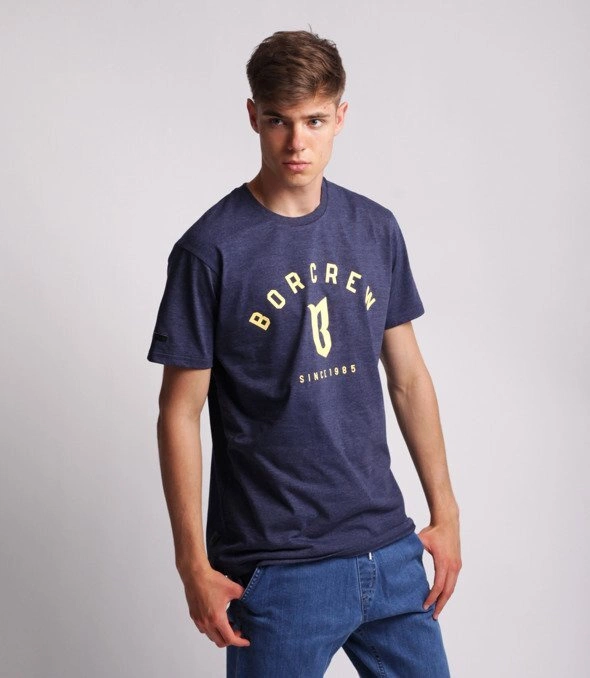 T-shirt B.O.R. Biuro Ochrony Rapu Classic melanź granatowy