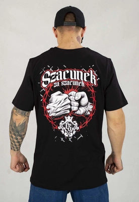 T-shirt Ciemna Strefa Szacunek czarny