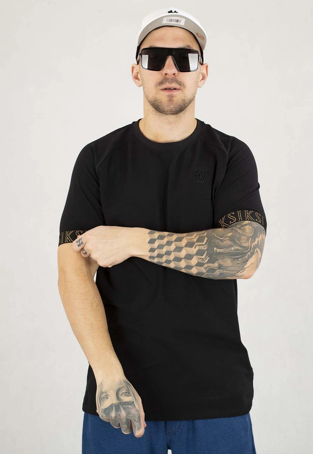 T-shirt SikSilk Tech SS-26770 czarny