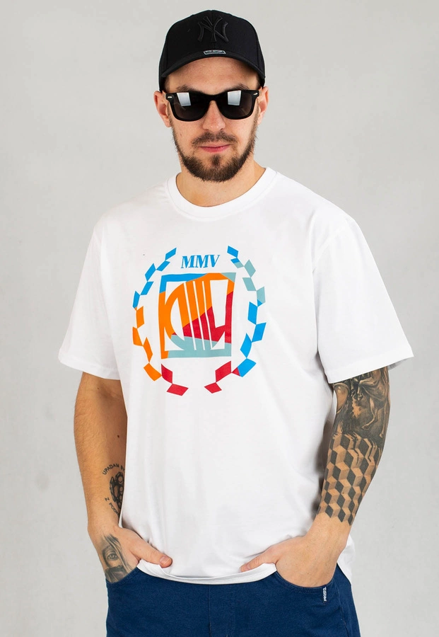 T-shirt Diil Laur Kolor biały