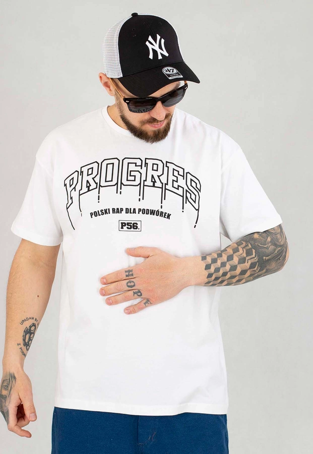 T-shirt Dudek P56 Progres PRDP biały