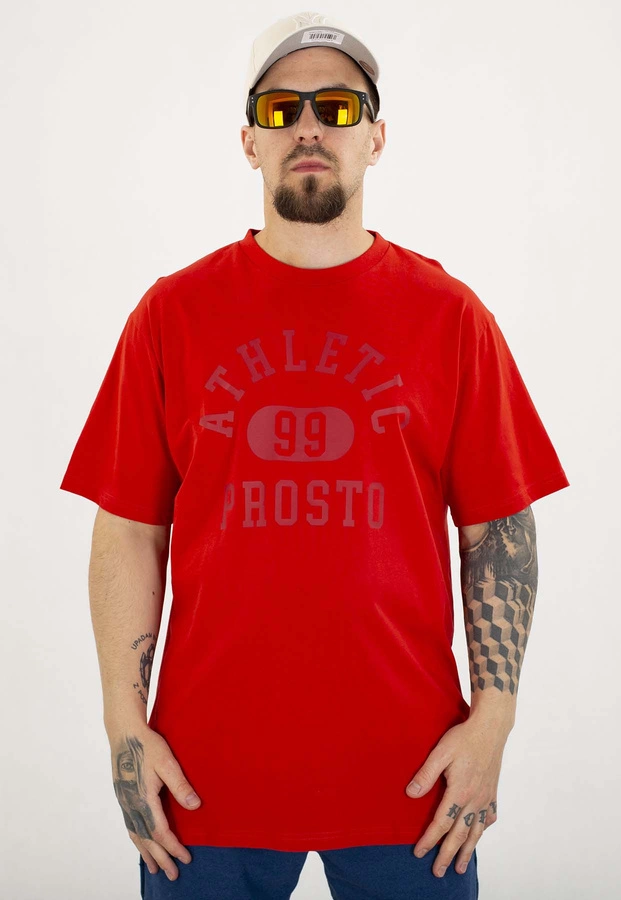 T-shirt Prosto Athletic czerwony