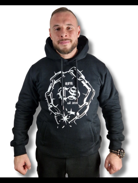 Bluza Ciemna Strefa Z Kapturem CS Łańcuch Gotyk czarna