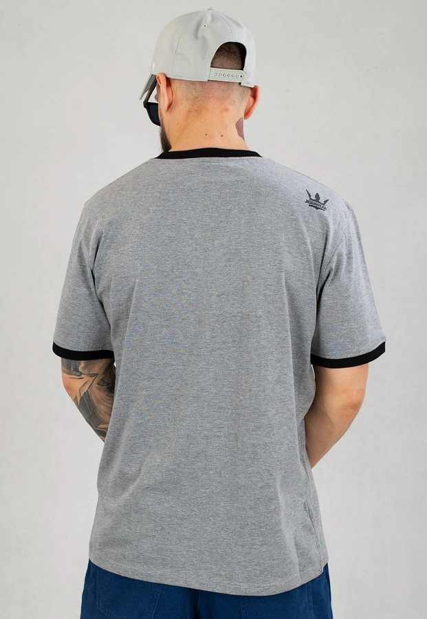T-shirt Jigga Wear Contrast Tee szaro czarny