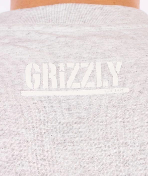 Grizzly-OG Stamp Logo Basic T-Shirt Grey