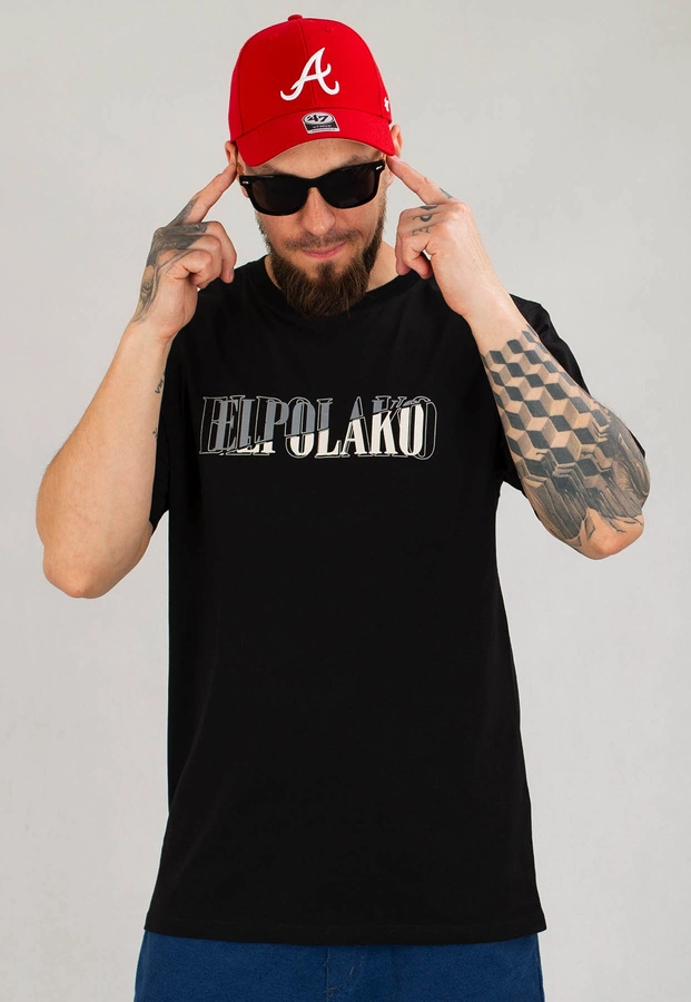 T-shirt El Polako Double Layer czarny