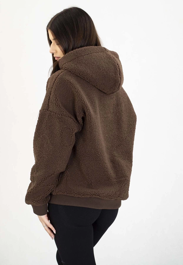 Bluza Pit Bull Z Kapturem ZIP Daisy dark chocolate