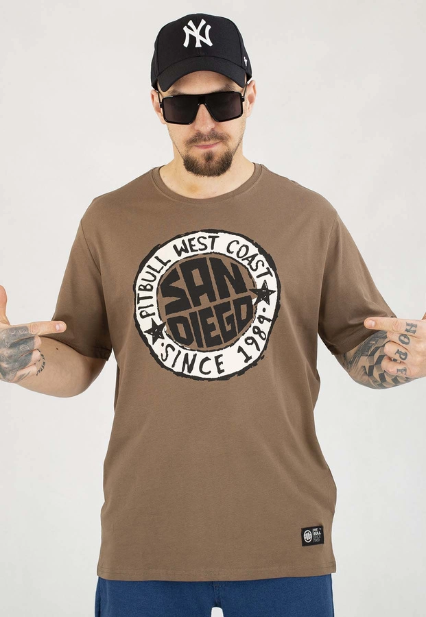 T-shirt Pit Bull San Diego Sun 170 dark brown