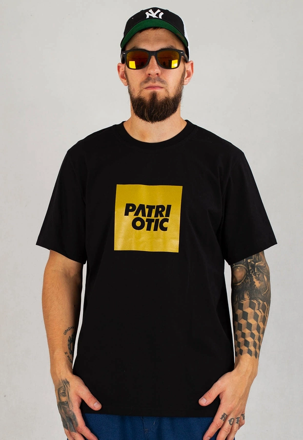 T-shirt Patriotic Cls Gold czarny