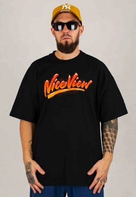 T-shirt Nice View Brand Magma czarny
