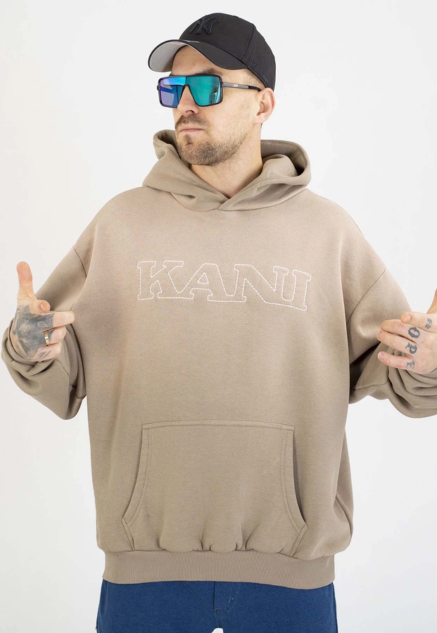 Bluza Karl Kani Z kapturem Retro Washed OS PD00007534 beżowa