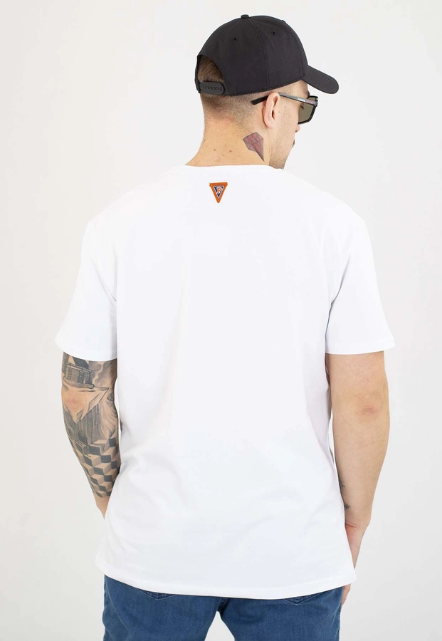 T-shirt Patriotic Retro Script biały