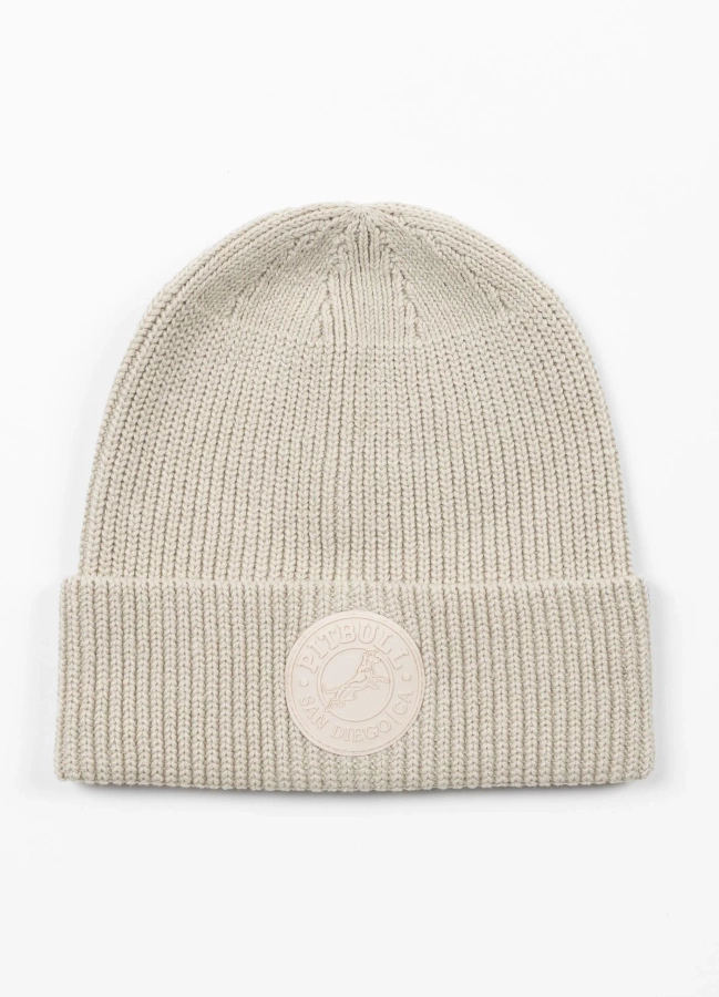 Czapka Zimowa Pit Bull San Diego CA white stone