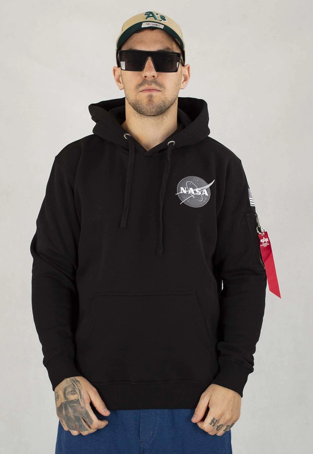 Bluza Alpha Industries Z Kapturem Space Shuttle 178317 czarna