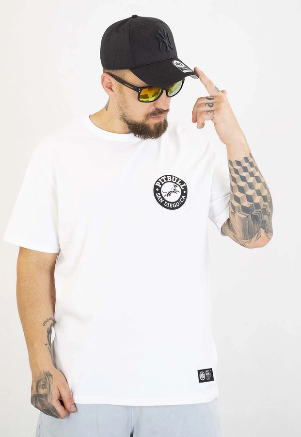 T-shirt Pit Bull San Diego Ca Black 170 white