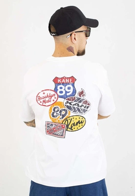 T-shirt Karl Kani Retro Patch Print PD00007514 biały