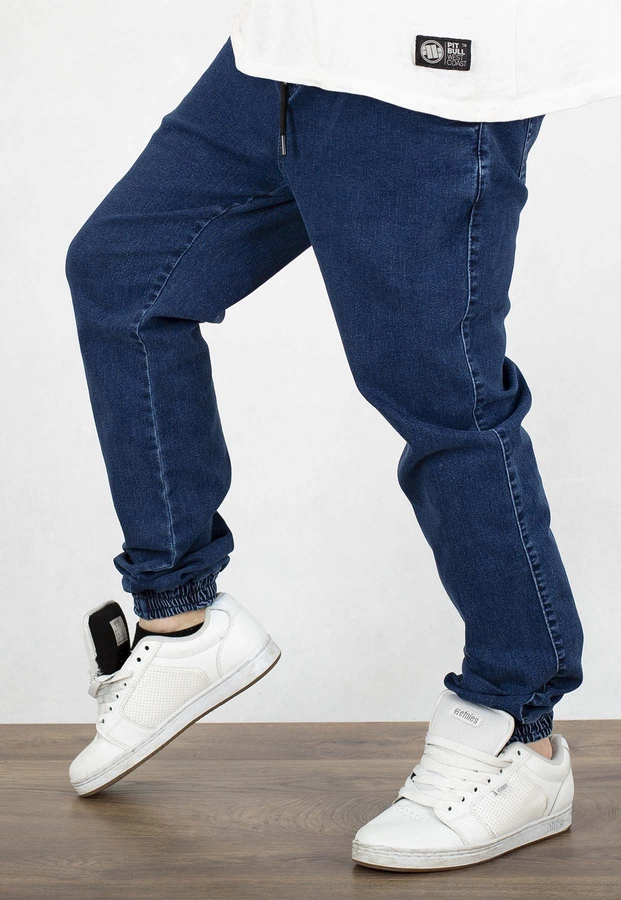 Spodnie Jigga Wear Crown Jogger Jeans Deep blue