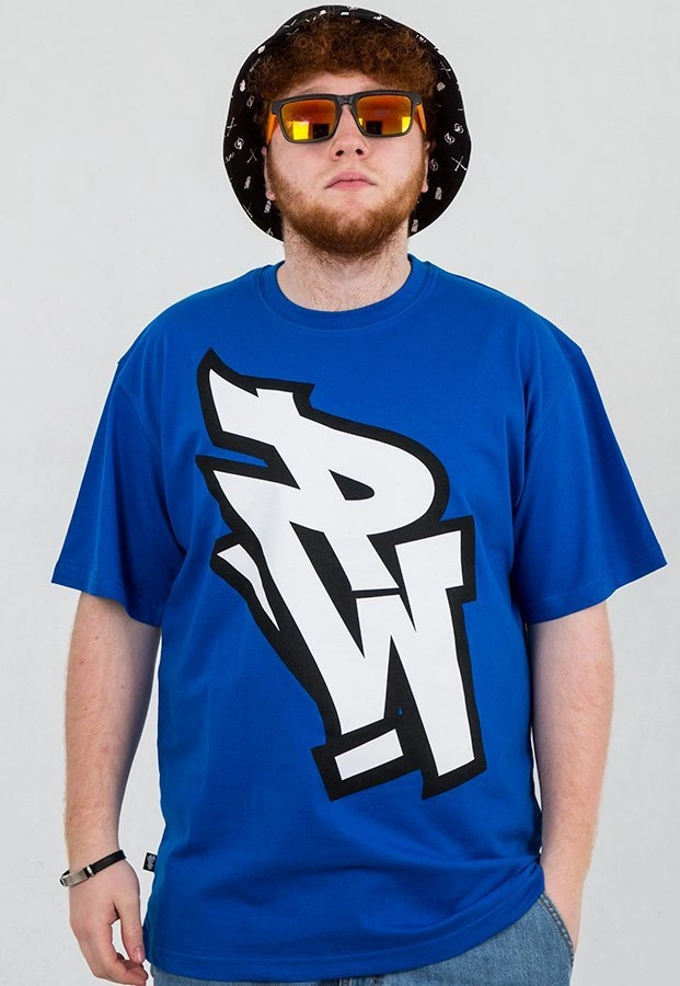 T-shirt Polska Wersja PW Logo niebieski
