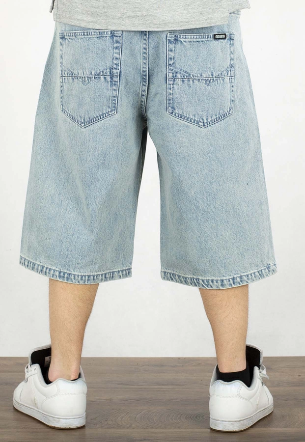 Spodenki Mass Jeans Slang Baggy Fit light blue