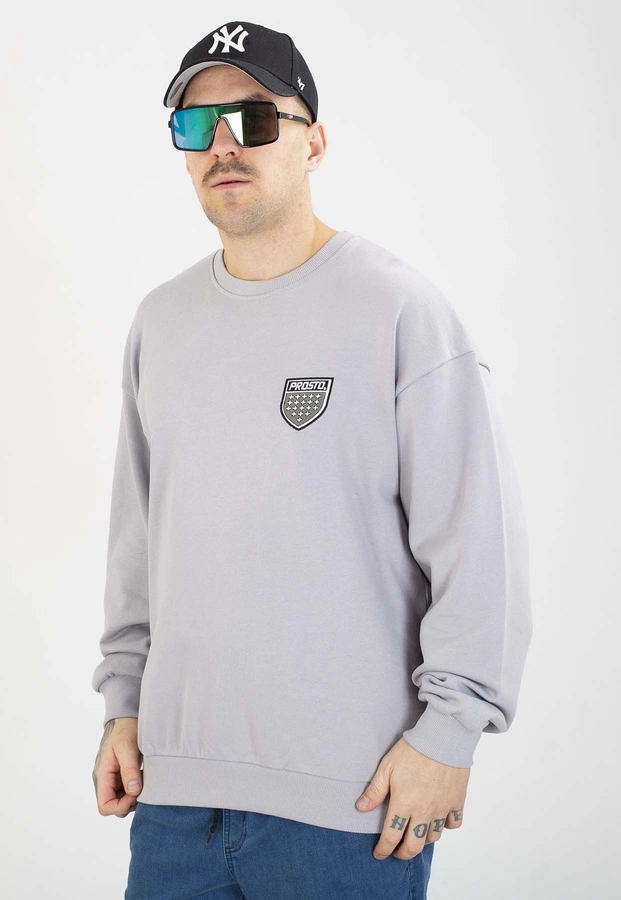 Bluza Prosto Bez Kaptura Shield washed grey