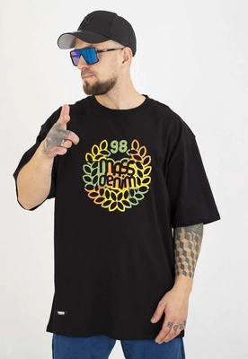 T-shirt Mass Patchwork czarny