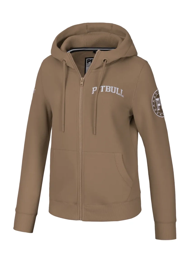 Bluza Pit Bull Z Kapturem Zip Tyrian brązowa