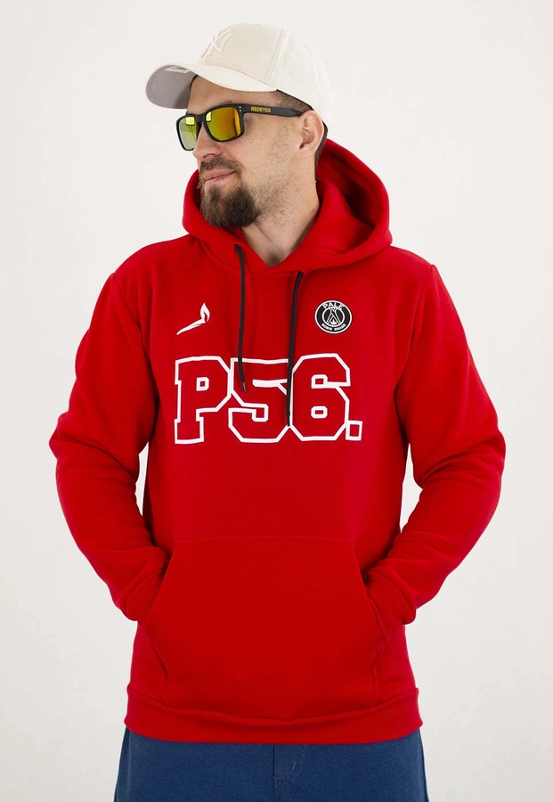 Bluza Dudek P56 Z Kapturem Palę Sobie Grass czerwona