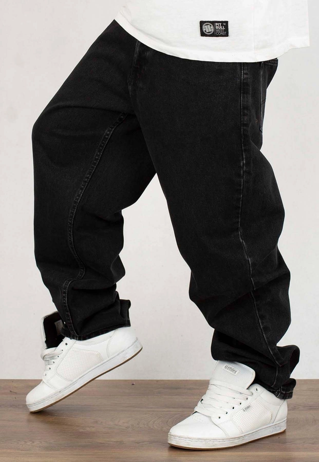 Spodnie Jigga Wear Baggy Jeans Patch black 