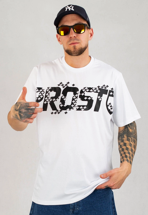 T-shirt Prosto Plusrain biały