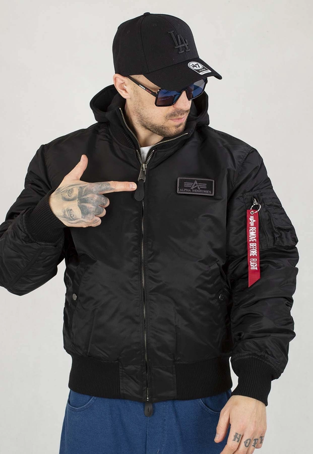 Kurtka Alpha Industries Zimowa MA-1D-Tec 183110 czarno czarna