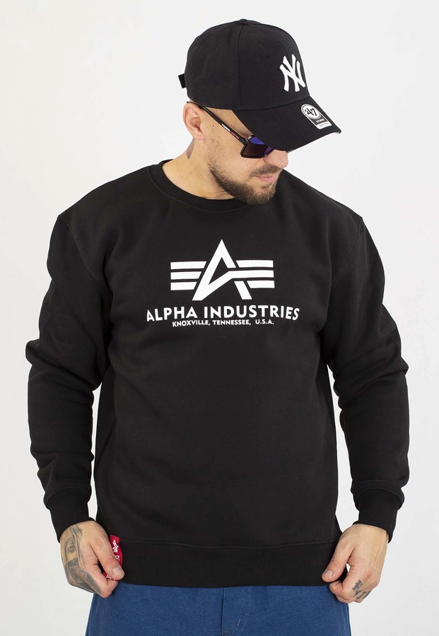 Bluza Alpha Industries Bez Kaptura Basic 178302 czarna