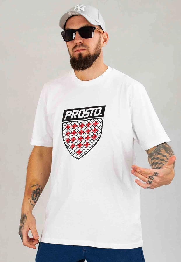 T-shirt Prosto Tripad biały