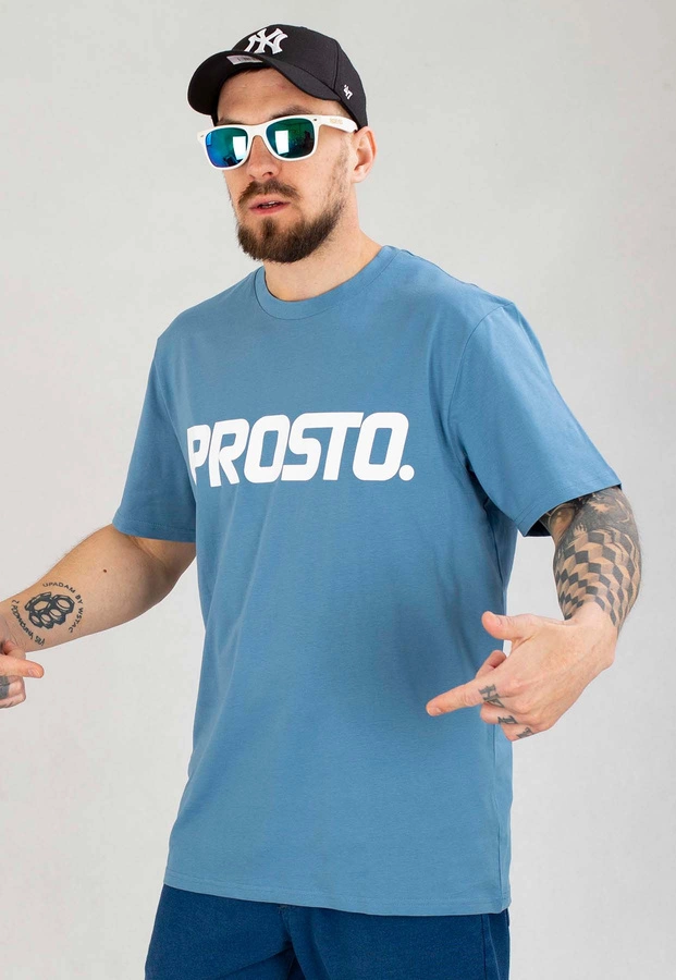 T-shirt Prosto Biglog niebieski