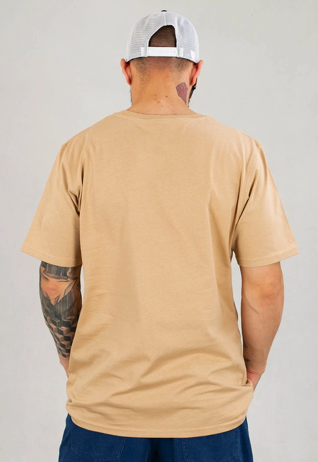 T-shirt El Polako Classic Outline brązowy